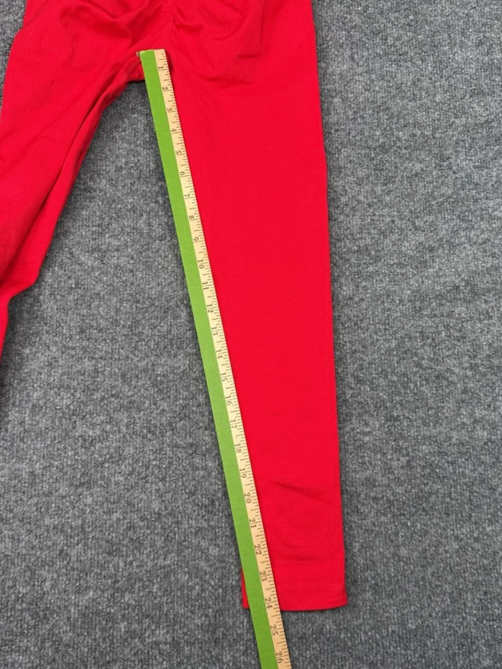 Alo Yoga LEG09 Ribbed High Waist Leggings Red Size M Excellent